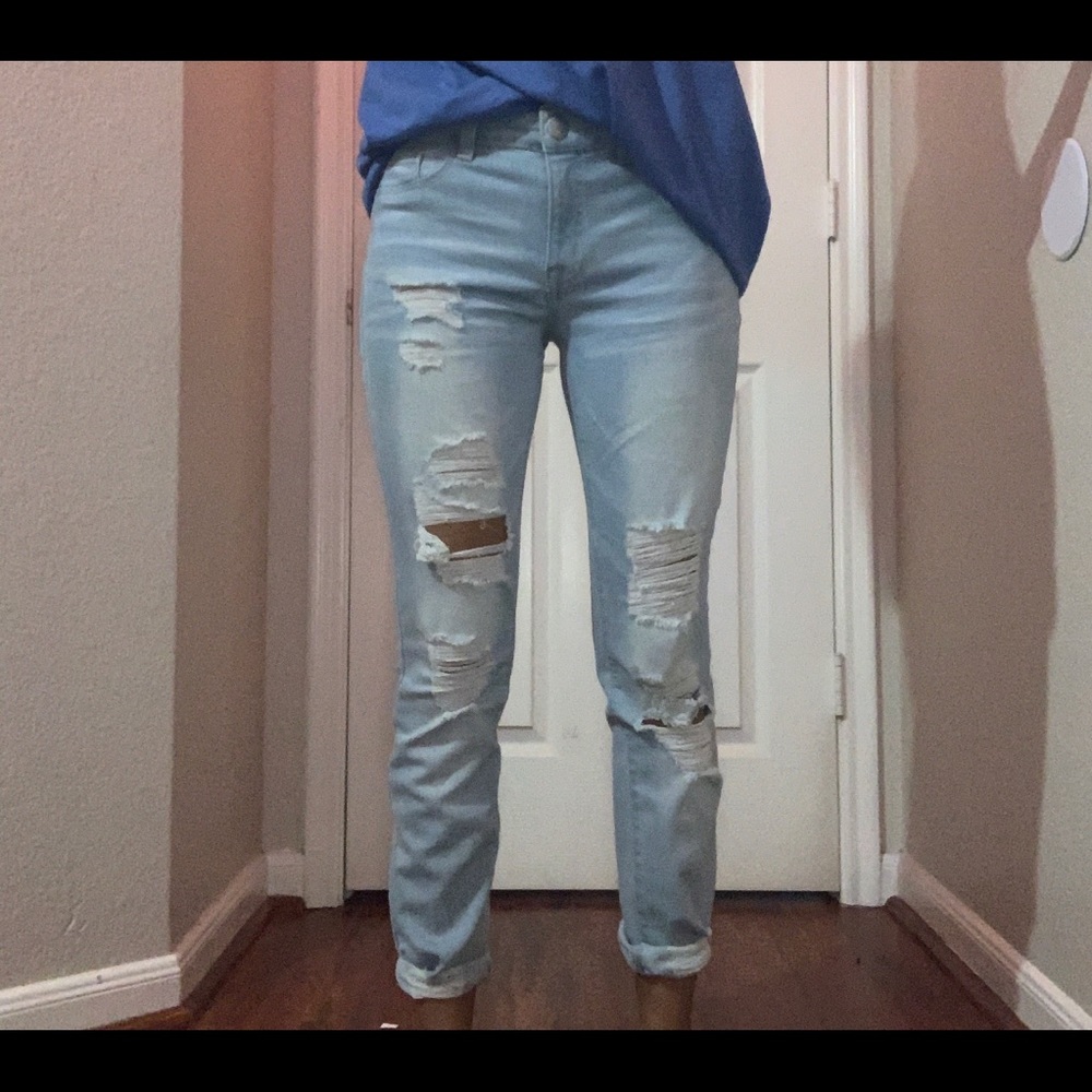 i too many light color jeans